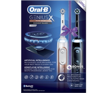 Oral-B Genius 20900 Elektrische tandenborstels Roségoud En Zwart Powered By Braun