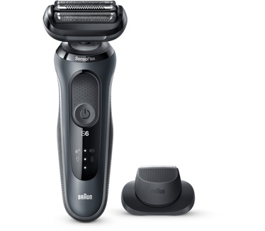 Braun Series 6 60-N1200s Elektrisch Scheerapparaat Met Precisietrimmer, Grijs