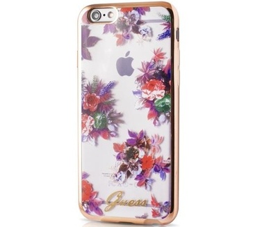Guess TPU Case Blossom voor Apple iPhone 6(S) 4,7" - Transparant