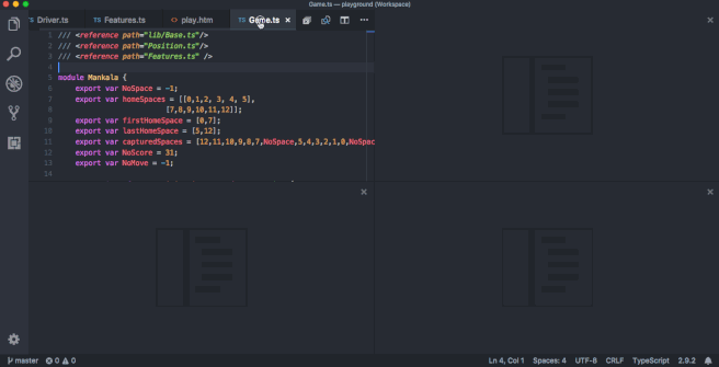 Visual Studio Code 1.25 - Grid editor layout