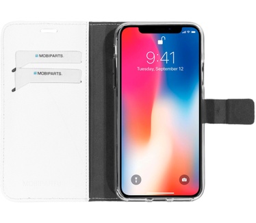 Mobiparts Saffiano Wallet Case Apple iPhone X, iPhone XS White