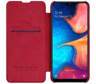 Nillkin Qin PU Leather Book Case - Samsung Galaxy A20e - Rood  Rood