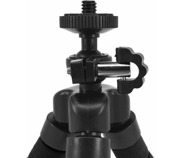Mojogear Flexibel mini-statief met schuimrubber poten KIT: incl. telefoonhouder, bluetooth remote, GoPro-adapter & opbergzakje