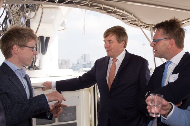Wilco Stollenga met Willem-Alexander