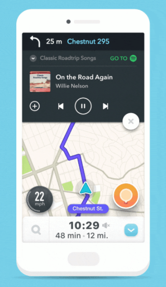 waze spotify ios