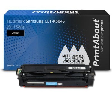 PrintAbout Huismerk Samsung CLT-K504S (SU158A) Toner Zwart