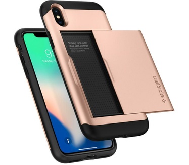 Spigen Apple iPhone X Hoesje Slim Armor CS (iPhone X) Rosé Goud