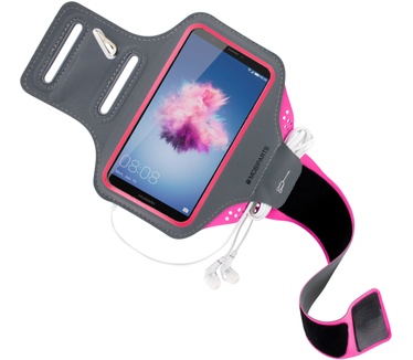 Mobiparts Comfort Fit Sport Armband Huawei P Smart Neon Pink