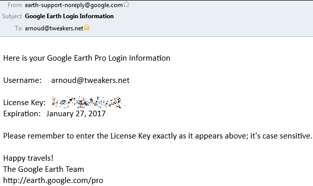Google Earth Pro - gratis