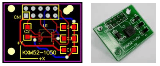 De KXM52-accelerometer uit de Samsung SCH-S310