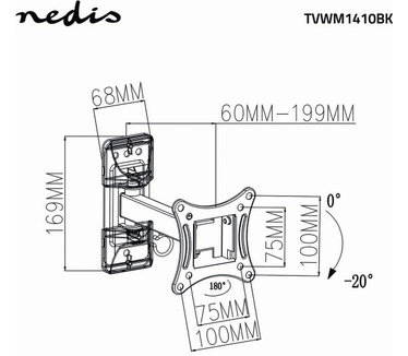 Nedis TVWM1410BK