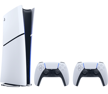 Sony PlayStation 5 Slim 825GB Digital Edition + extra controller Wit, Zwart