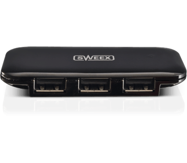 Sweex Powered 4 Port USB Hub Blister, black