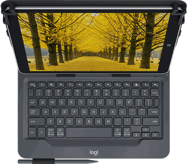 Logitech Universal Folio with integrated keyboard for 9-10 inch tablets - UK - INTNL (920-008341)