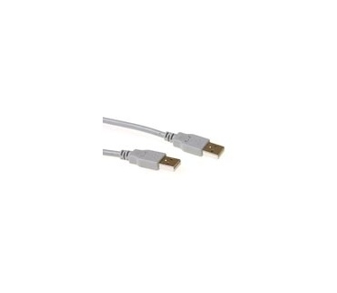 Advanced Cable Technology USB 2.0 aansluitkabel USB A male - USB A male ivoor