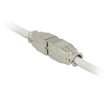 Delock Coupler for network cable Cat.6A STP toolfree