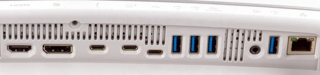 Aansluitingen op een monitor