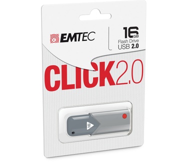 Emtec Click USB 2.0 16GB Grijs