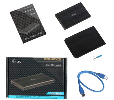 i-tec USB 3.0 MySafe AluBasic Advance Zwart
