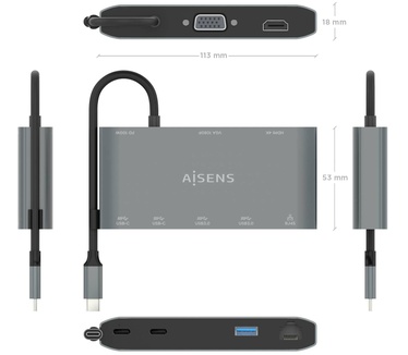 Aisens ASUC-8P010-GR