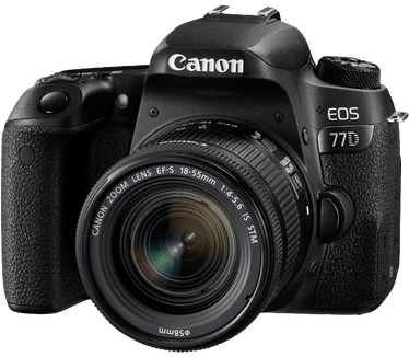Canon EOS 77D + 18-55mm f/4.0-5.6 IS STM Zwart