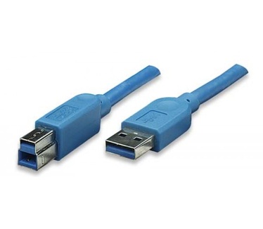 Techly USB 3.0 Cable A Male / B Male 2 m Blue ICOC U3-AB-20-BL