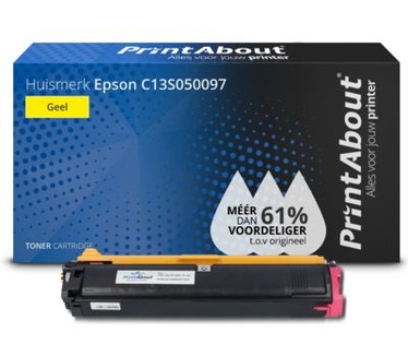 PrintAbout Huismerk Epson C13S050097 Toner Geel