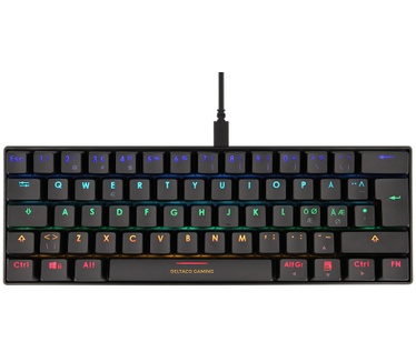 Deltaco GAM-075 (Qwerty US) Zwart