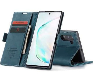 Caseme Samsung Galaxy Note 10 Retro Wallet Case - Blauw
