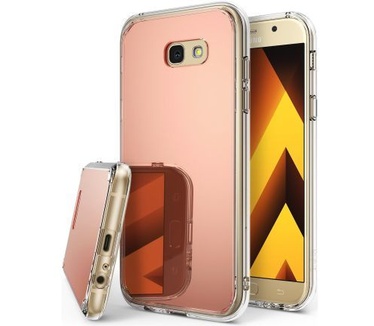 Ringke Fusion Mirror Samsung Galaxy A5 2017 spiegel hoesje Rose Gold Rosé Goud