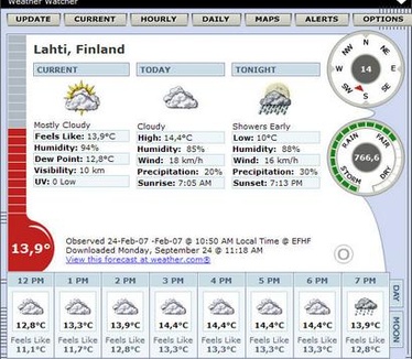 Weather Watcher 5.6.24 screenshot (410 pix)