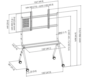 Vogel's ESSENTIAL T1021 Display trolley