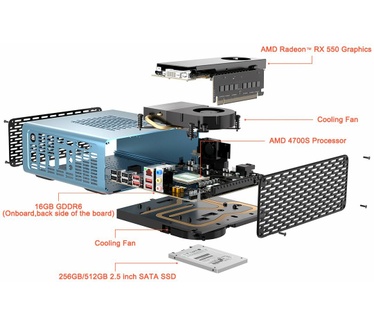 Minisforum EliteMini CR50 (256GB SSD, VK-stekker)