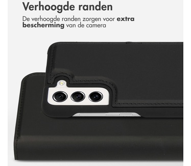 Accezz Premium Leather 2 in 1 Wallet Bookcase Samsung Galaxy S21 FE - Zwart