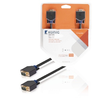 Konig VGA male/VGA male, 10 m