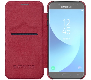 Nillkin Qin PU Leather BookCase Samsung Galaxy J5 (2017) - Rood Rood