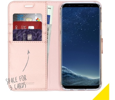 Accezz Wallet Softcase Bookcase Samsung Galaxy S8 (Galaxy S8) Rosé Goud