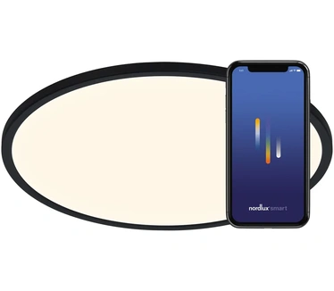 Nordlux Oja Smart 42 Plafondverlichting Zwart