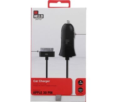 BeHello Car Charger Wired 30 Pin 1.2m 1A Black