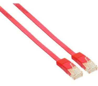 InLine Flat patch cord UTP Cat.6 2m Red