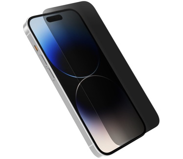 Otterbox OtterBox Amplify Privacy glazen schermbeschermer voor iPhone 14 Pro, gehard glas, x5 krasbescherming, overleeft vallen tot 6ft, antimicrobiële bescherming
