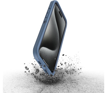 Otterbox Defender Series voor iPhone 15 Pro Max, Baby Blue Jeans (Blue) (iPhone 15 Pro Max) Blauw