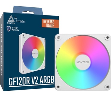 Montech GF120R V2 PWM ARGB 120mm Wit, 120mm