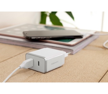 Mobiparts Wall Charger Dual USB-A en USB-C 2.4A White