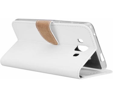 Luxe Lederen Bookcase hoesje voor de Huawei Mate 10 - Wit (Huawei Mate 10) Wit