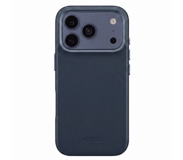 Accezz MagSafe Leather Backcover voor de Apple iPhone 18 Pro Max / 17 Pro Max - Nightfall Blue