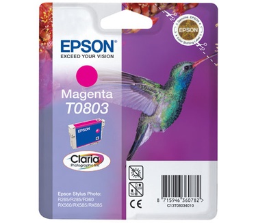 Epson Singlepack Magenta T0803 Claria Photographic Ink