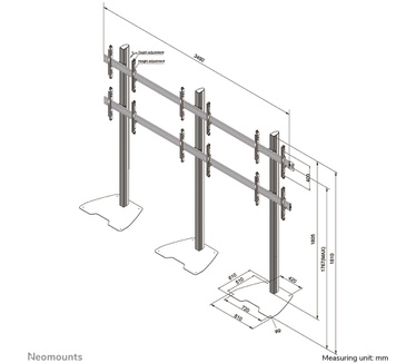 Neomounts by Newstar NeoMounts PRO videowall meubel NMPRO-S32