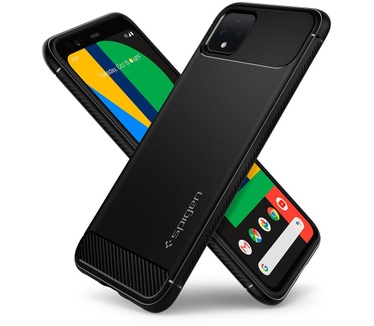 Spigen Rugged Armor Case Black Google Pixel 4  Zwart