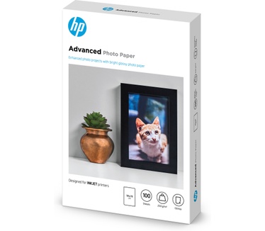 HP Advanced Photo-papier, glanzend, 250 g/m2, 10 x 15 cm (101 x 152 mm), 100 vellen